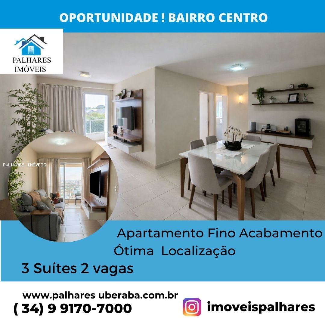 Apartamento à venda com 3 quartos, 3 banheiros, 2 vagas e 89m² no Centro, Uberaba — foto principal